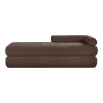 Kennedy Chenille Fabric Upholstered Bench in Brown