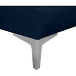 Alina 91" Velvet Upholstered 4pc. Modular Sectional in Navy