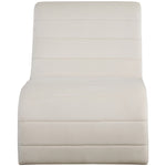 Ivy Velvet Upholstered Accent Chair in Cream