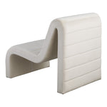 Ivy Velvet Upholstered Accent Chair in Cream