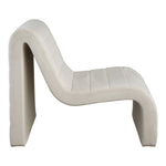 Ivy Velvet Upholstered Accent Chair in Cream