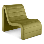 Ivy Velvet Upholstered Accent Chair in Olive