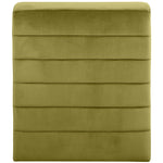 Ivy Velvet Upholstered Accent Chair in Olive