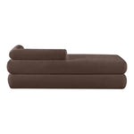 Kennedy Chenille Fabric Upholstered Bench in Brown