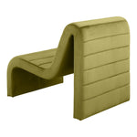 Ivy Velvet Upholstered Accent Chair in Olive