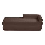 Kennedy Chenille Fabric Upholstered Bench in Brown
