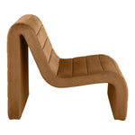 Ivy Velvet Upholstered Accent Chair in Saddle