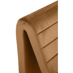 Ivy Velvet Upholstered Accent Chair in Saddle