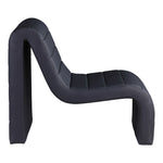 Ivy Vegan Leather Upholstered Accent Chair in Black