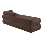Kennedy Chenille Fabric Upholstered Bench in Brown