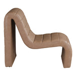 Ivy Vegan Leather Upholstered Accent Chair in Brown