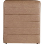 Ivy Vegan Leather Upholstered Accent Chair in Brown