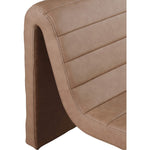 Ivy Vegan Leather Upholstered Accent Chair in Brown