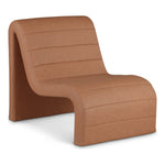 Ivy Vegan Leather Upholstered Accent Chair in Cognac