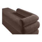 Kennedy Chenille Fabric Upholstered Bench in Brown
