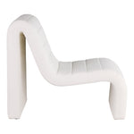 Ivy Vegan Leather Upholstered Accent Chair in Cream