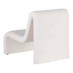 Ivy Vegan Leather Upholstered Accent Chair in Cream