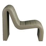 Ivy Vegan Leather Upholstered Accent Chair in Olive