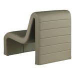 Ivy Vegan Leather Upholstered Accent Chair in Olive