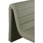 Ivy Vegan Leather Upholstered Accent Chair in Olive