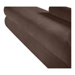 Kennedy Chenille Fabric Upholstered Bench in Brown