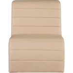 Ivy Vegan Leather Upholstered Accent Chair in Tan