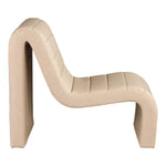 Ivy Vegan Leather Upholstered Accent Chair in Tan