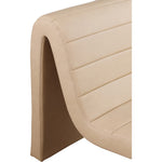 Ivy Vegan Leather Upholstered Accent Chair in Tan