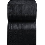 Jace Oak Veneer Nightstand in Black