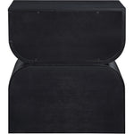 Jace Oak Veneer Nightstand in Black