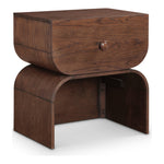 Jace Oak Veneer Nightstand in Brown