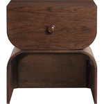 Jace Oak Veneer Nightstand in Brown