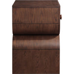 Jace Oak Veneer Nightstand in Brown
