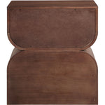 Jace Oak Veneer Nightstand in Brown