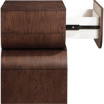 Jace Oak Veneer Nightstand in Brown