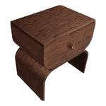 Jace Oak Veneer Nightstand in Brown