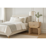 Jace Oak Veneer Nightstand in Natural