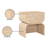 Jace Oak Veneer Nightstand in Natural
