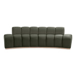 Jace 106" Velvet Upholstered Sofa in Green
