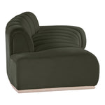 Jace 106" Velvet Upholstered Sofa in Green