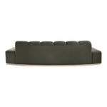 Jace 106" Velvet Upholstered Sofa in Green