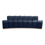 Jace 106" Velvet Upholstered Sofa in Navy