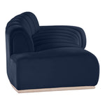 Jace 106" Velvet Upholstered Sofa in Navy
