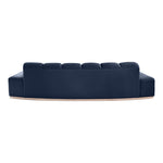 Jace 106" Velvet Upholstered Sofa in Navy