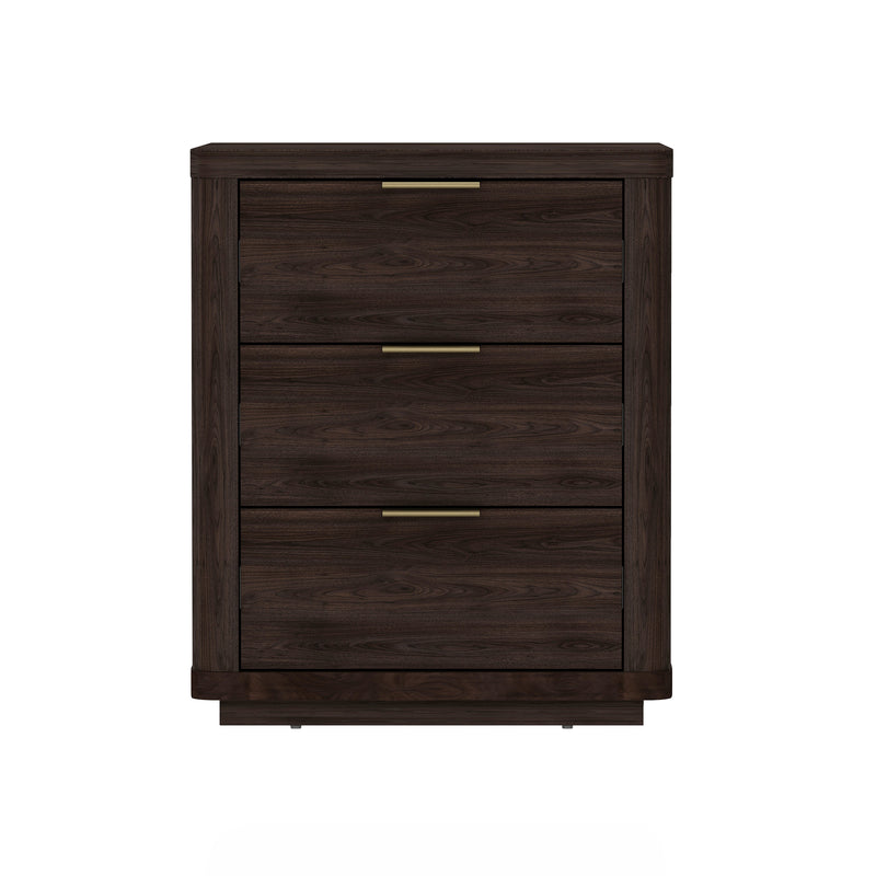 Evelyn 20" Nightstand (3-Drawer) in Brown