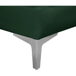 Alina 116.5" Velvet Upholstered 4pc. Modular Sofa in Green