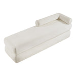 Kennedy Chenille Fabric Upholstered Bench in Cream