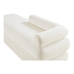 Kennedy Chenille Fabric Upholstered Bench in Cream