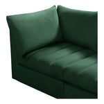 Jacob 103" Velvet Upholstered 5pc. Modular Sectional in Green