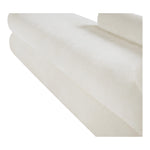 Kennedy Chenille Fabric Upholstered Bench in Cream